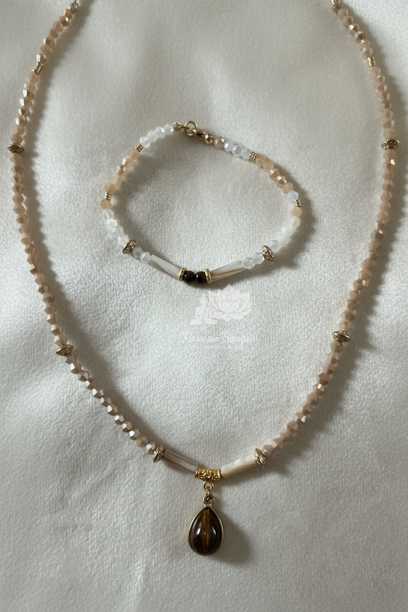 Parure «œil de tigre »