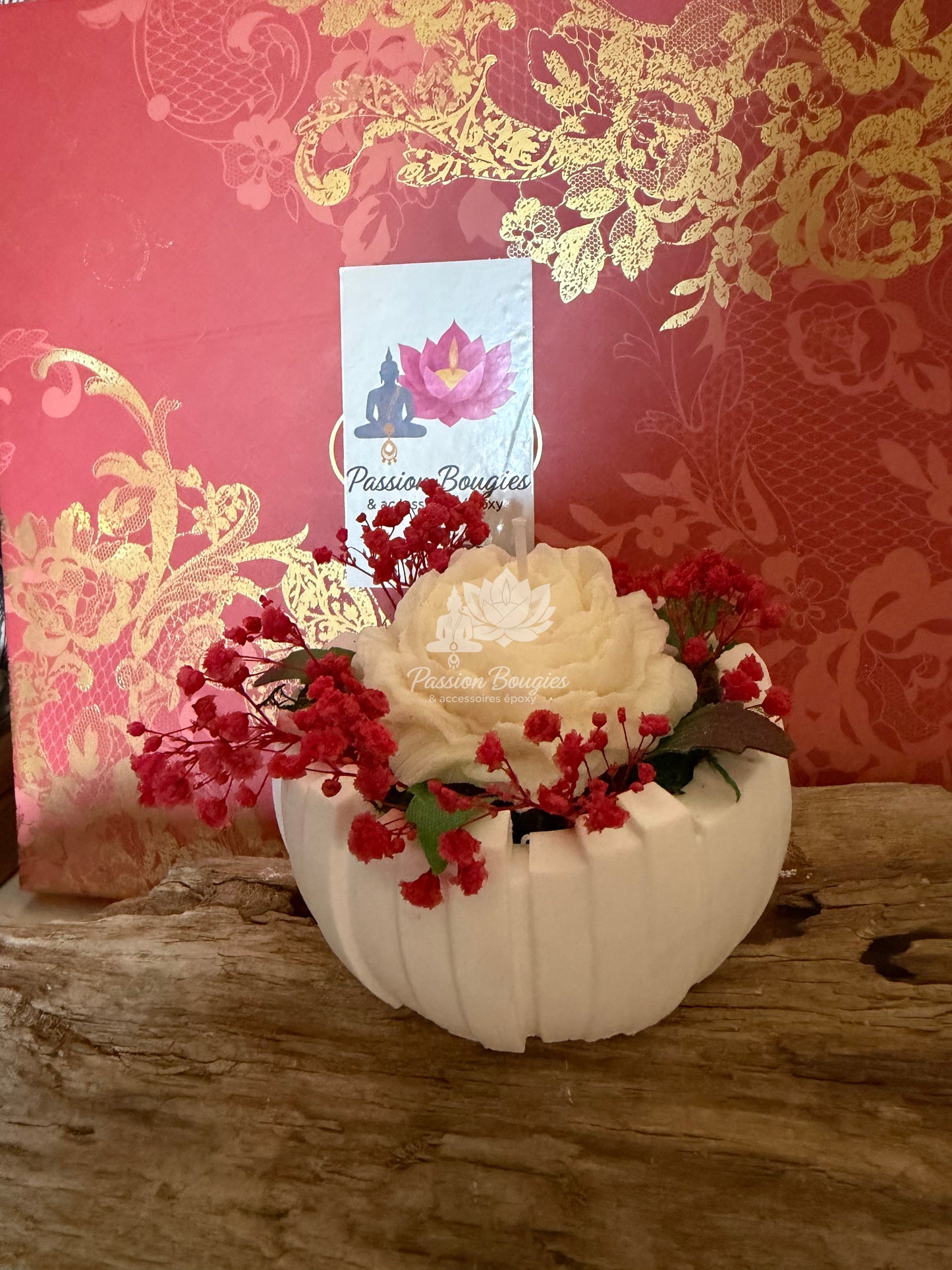 Pot décoratif avec fleur - centre de table