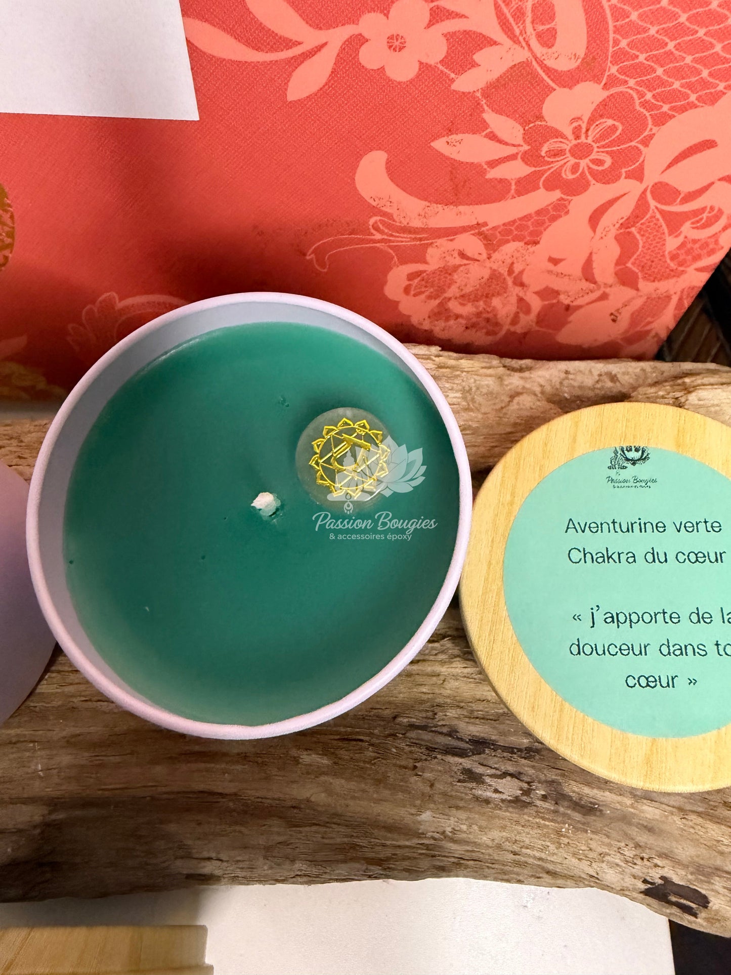 Pot métal 4 oZ✨ Bougie énergétique – Chakra de la gorge 💙 parfumé 🌿