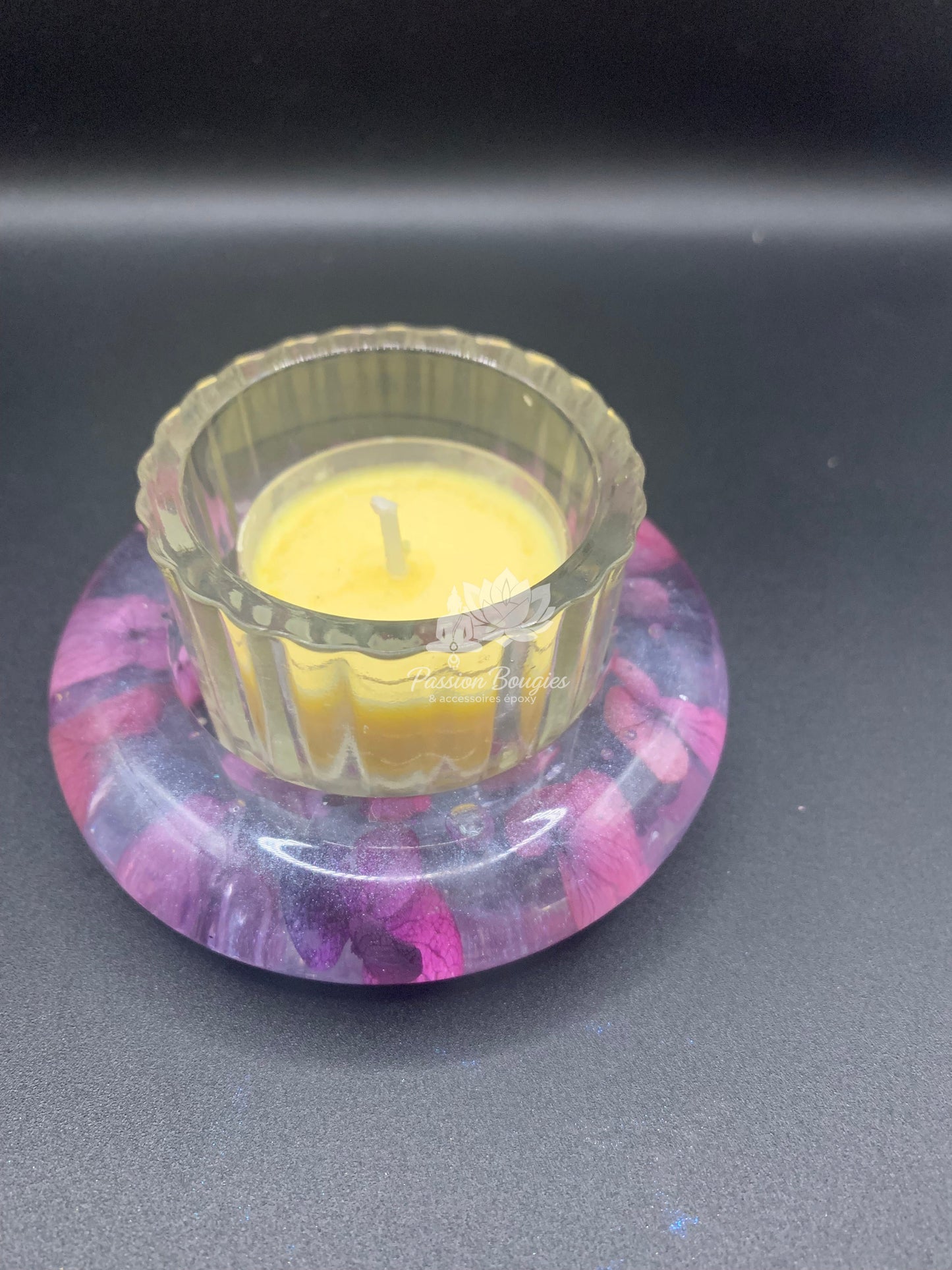 Support floral pour chauffe plat/petite bougie