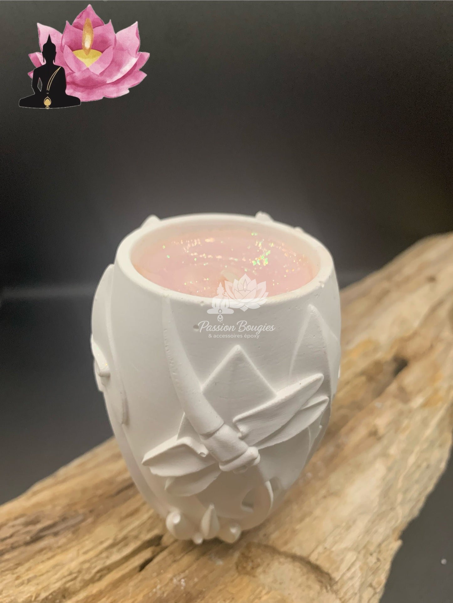Vase à bougie nature : cerf, libellule ou perroquet 🌿