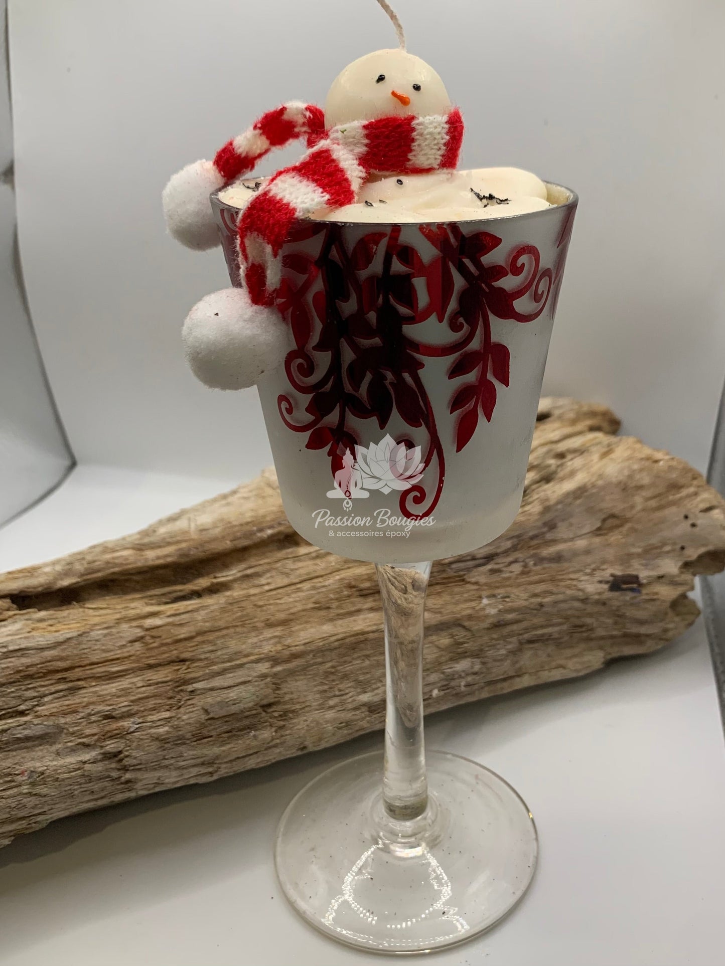 Verre bougie olaf