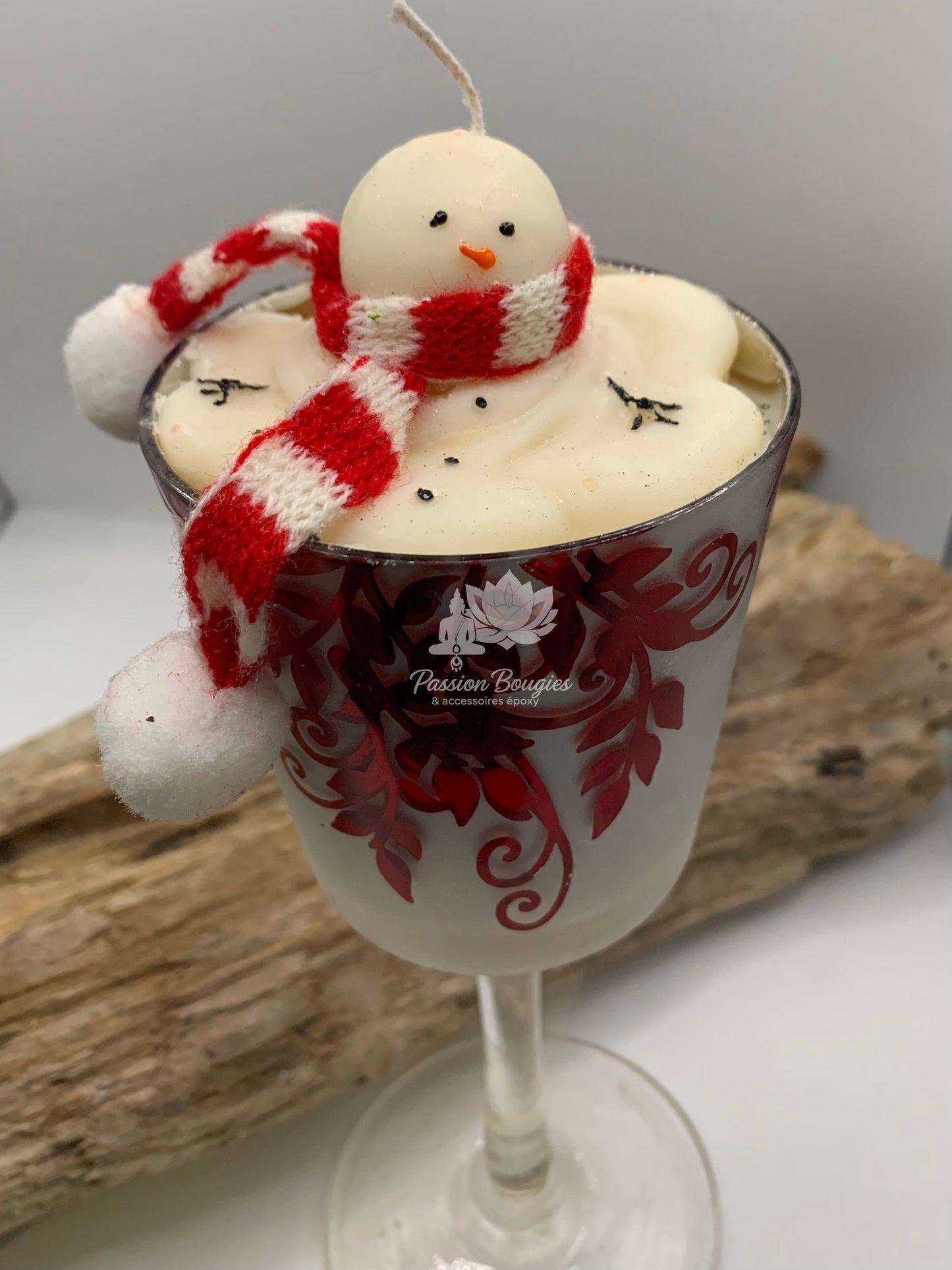 Verre bougie olaf