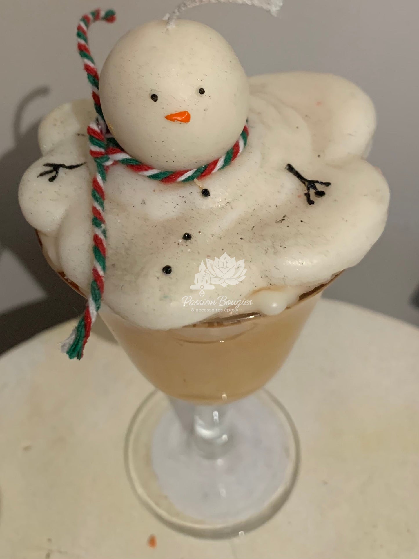 Verre bougie olaf