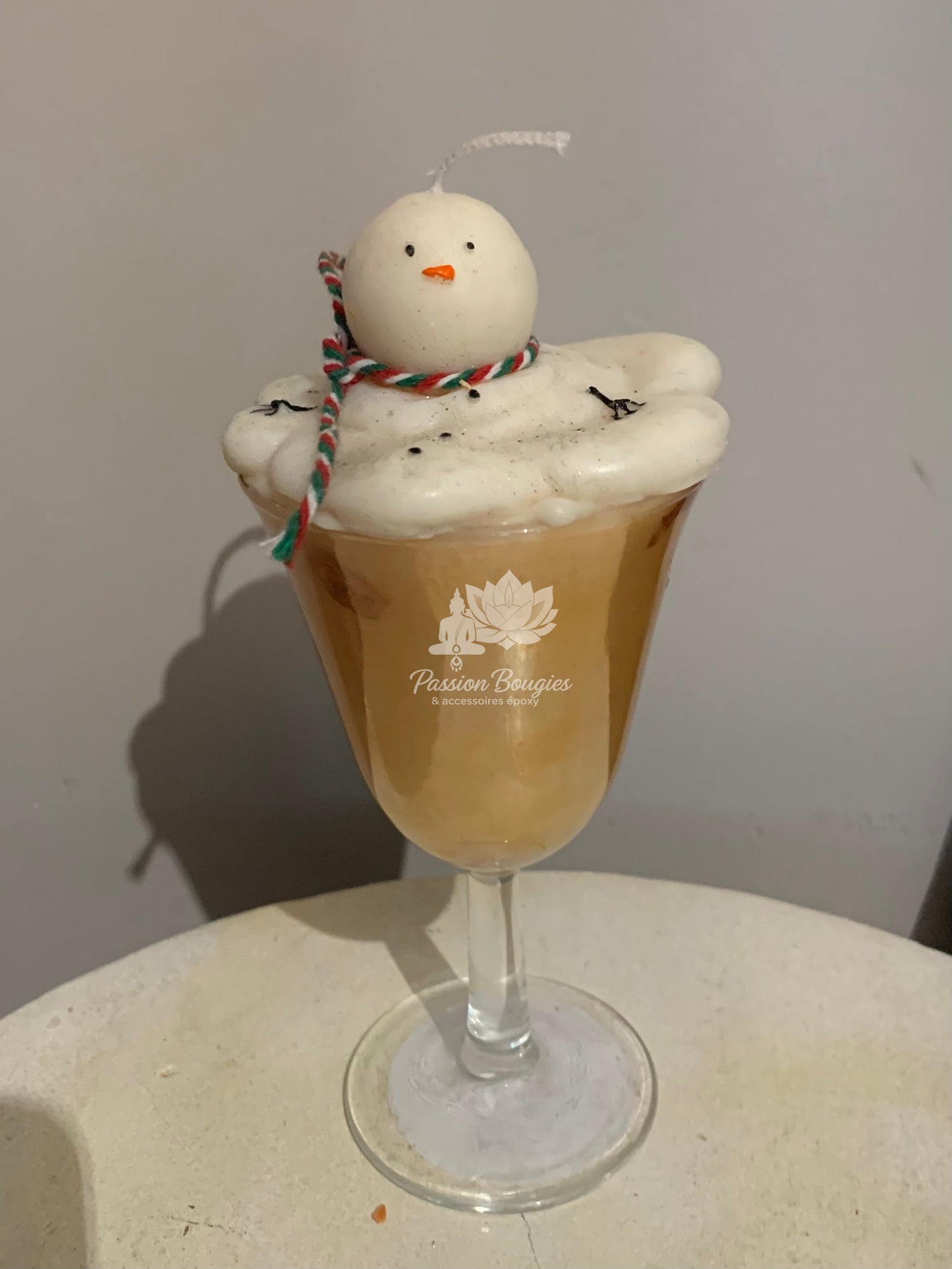 Verre bougie olaf